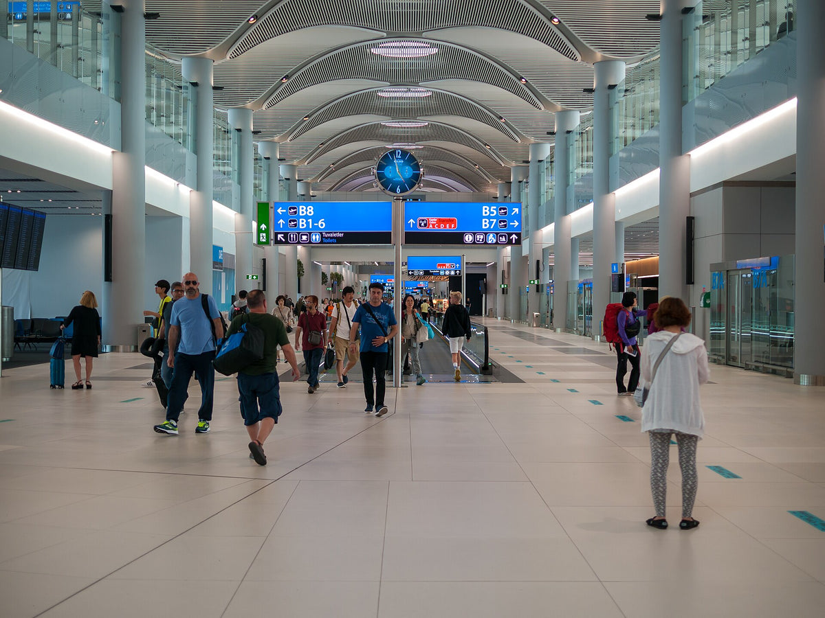 Interior of Istanbul Airport in Arnavutköy