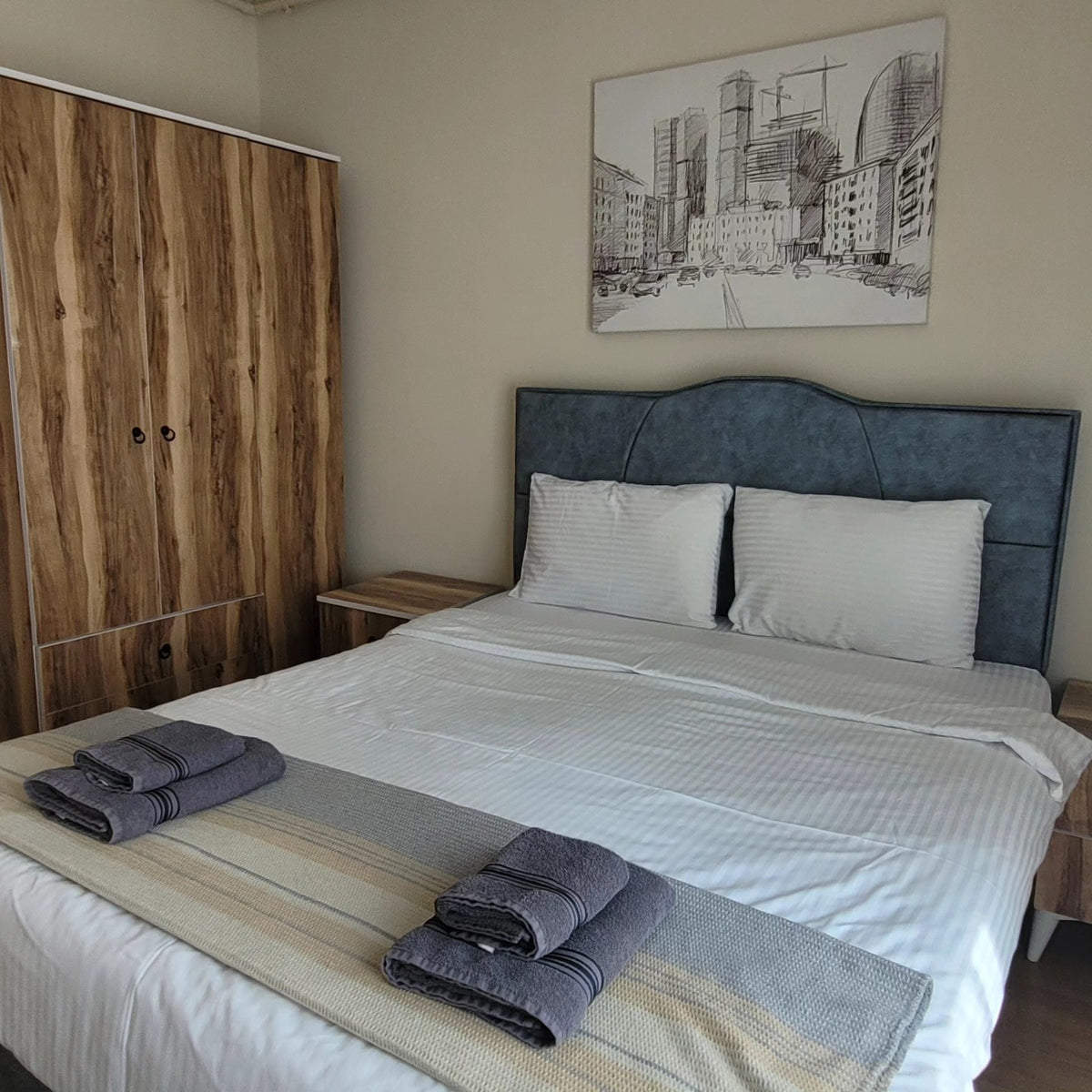 Double bed — Kiristalşehir apartment 9-21