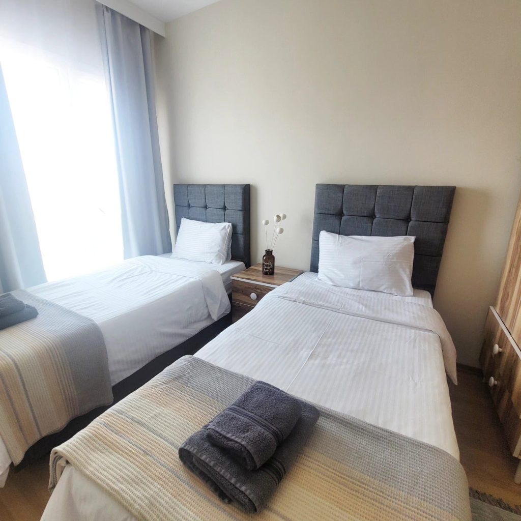 Twin beds — Kiristalşehir apartment 12-210